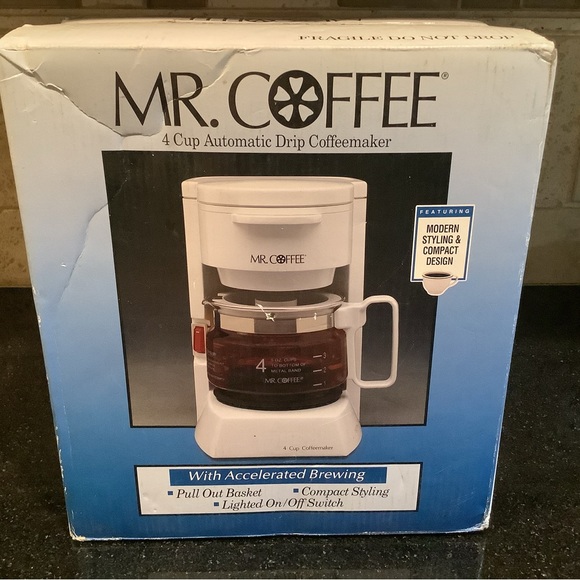 Mr Coffee Cup Coffee Maker White Vintage 1993 Coffee Automatic